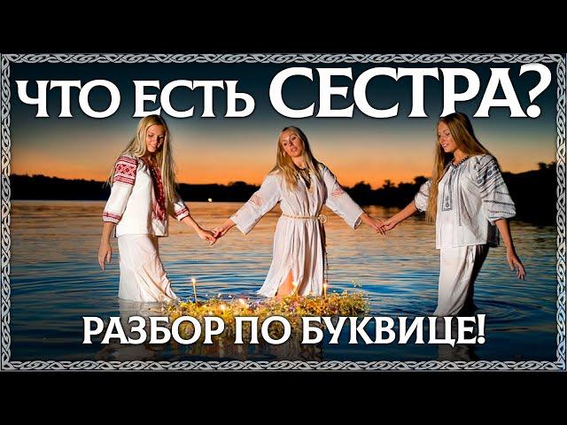 СЕСТРА – кодовый смысл слова! Буквица в помощь. ОСОЗНАНКА