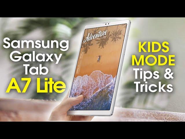 Samsung Galaxy Tab A7 Lite - Kids Mode Tips and Tricks | How to Setup Kids Mode | H2TechVideos