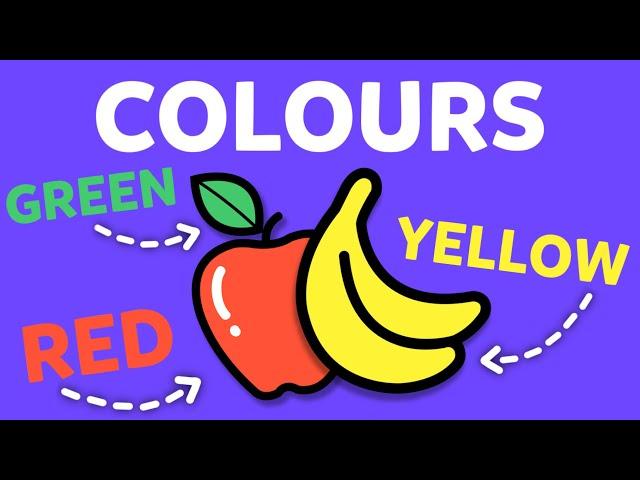 Colours for Kids: Vocabulary for beginners | Learning English Words for Kids 0+