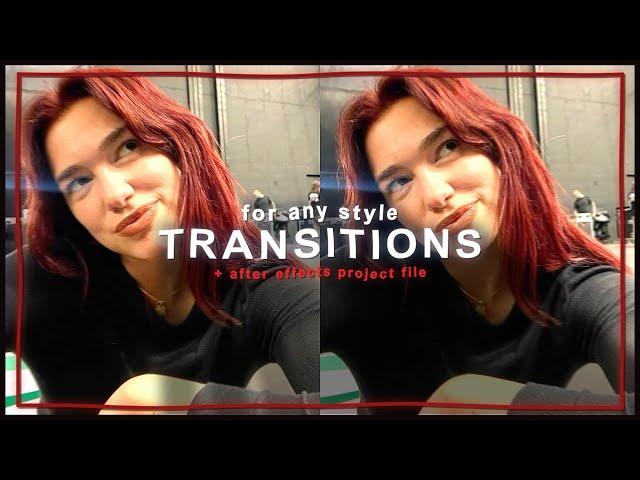 simple transitions for edits (any style) - after effects tutorial | klqvsluv