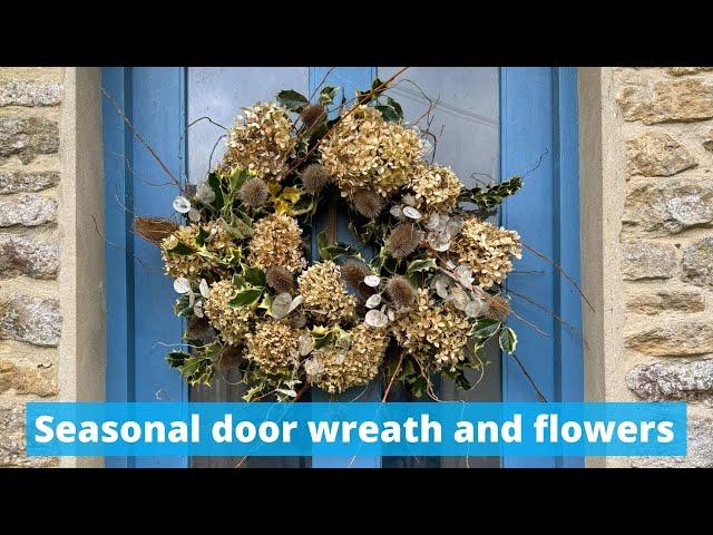 Christmas flowers and my door wreath - how I make, top tips, singing and more xxx