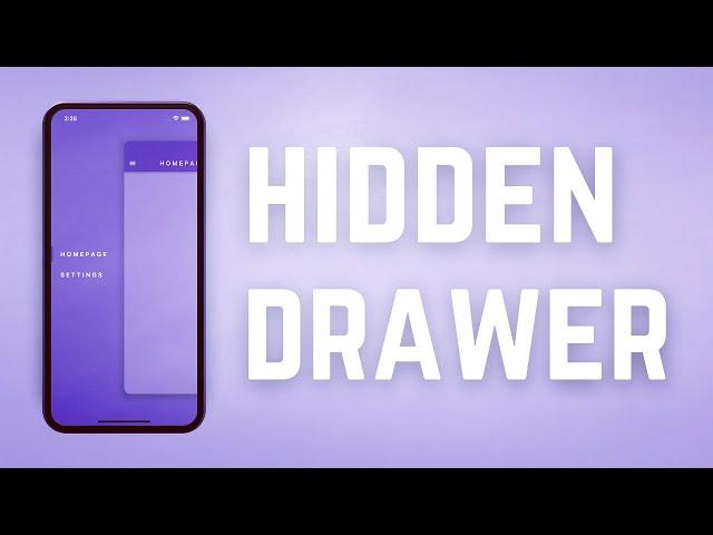 Hidden Drawer • Flutter Tutorial 