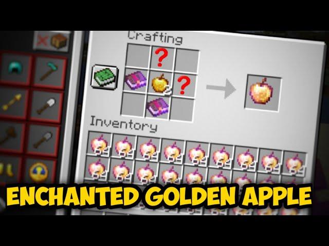 How to Craft Enchanted Golden Apple 1.20+ ( All Editions)