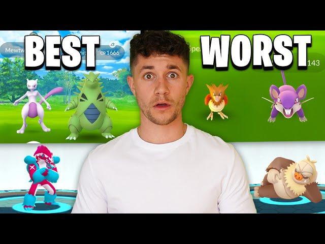 The Best VS Worst Pokémon in Pokémon GO!