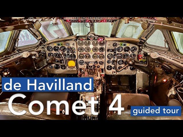 Guided tour through the first commercial jet airliner! The De Havilland Comet!