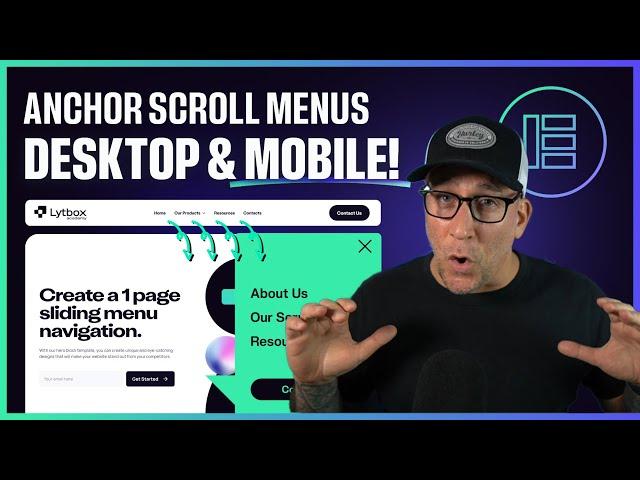 Single Page Scrolling Elementor Menu (Desktop & Mobile Anchor Scroll Menus)