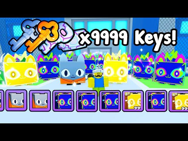 I Opened 9999 Keys And Got  So Many Huge Pets In Pet Simulator 99!