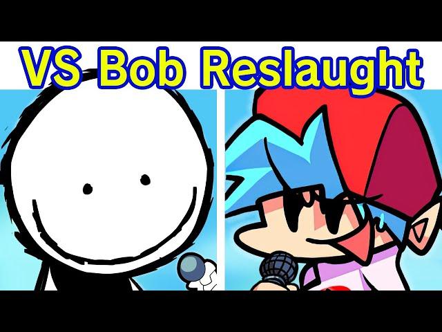 Friday Night Funkin' VS Bob Reslaught Demo + Cutscenes | Ron (FNF Mod/FANMADE) (Withered/Sunshine)