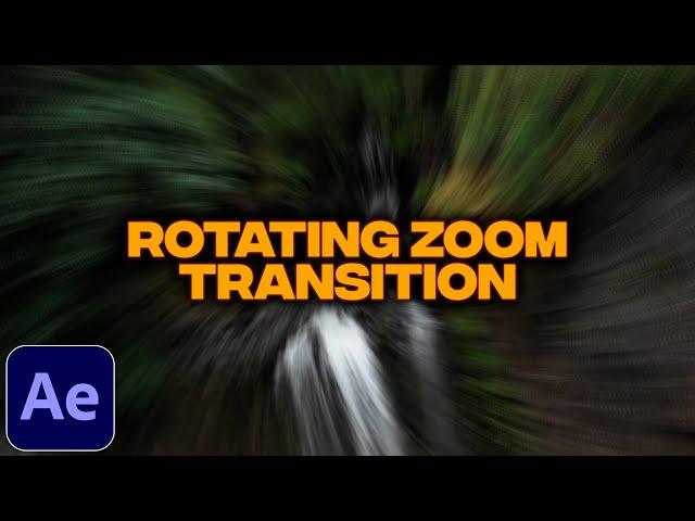 Rotating Zoom Transition Tutorial in After Effects | Seamless Zoom Rotation Transition