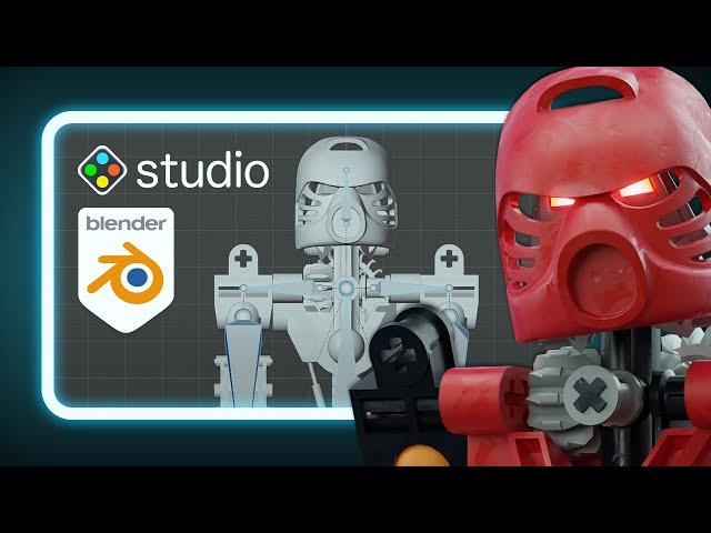 Bionicle 3D Workflow (Stud.io + Blender)