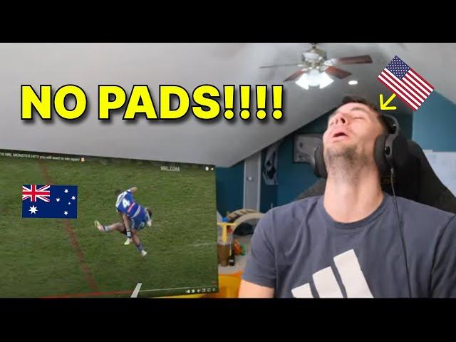 American reacts to NRL BIGGEST HITS EVER