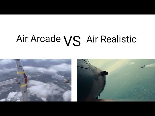 War Thunder - What Air Realistic feels like vs Air Arcade 