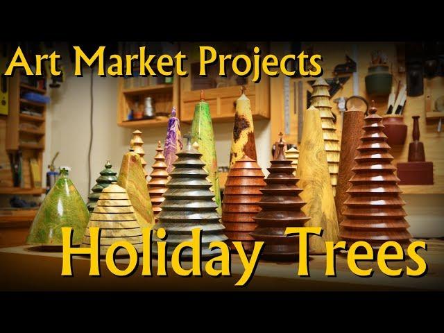 Making Solid Wood Holiday (meta) Tree Decoration - Art Market Projects