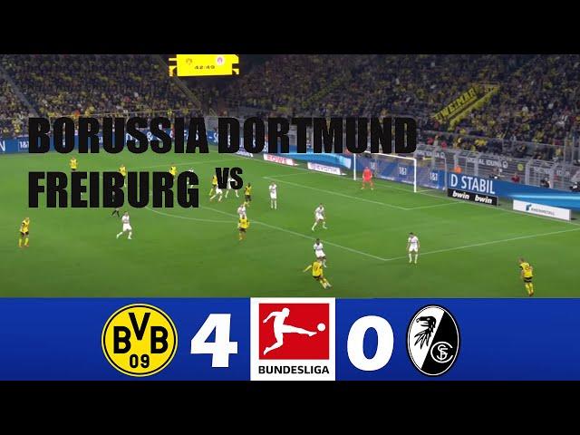 Borussia Dortmund vs Freiburg 4-0 | 2024 Bundesliga | Match Highlights