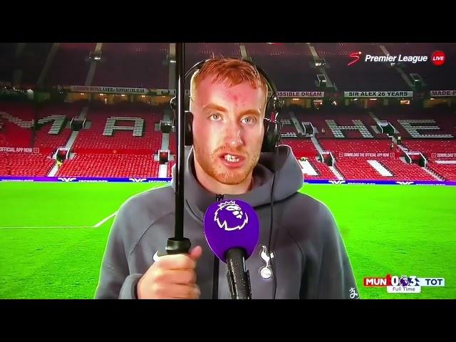 Dejan Kulusevski Post Match Interview | Manchester United vs Tottenham 0-3 Highlights