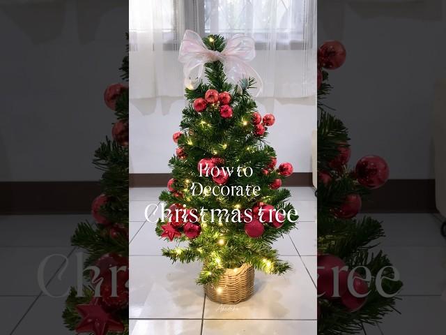 Decorate Christmas tree  #christmas #christmasdecor #chritmastree #baubles #newyear #howto #fyp