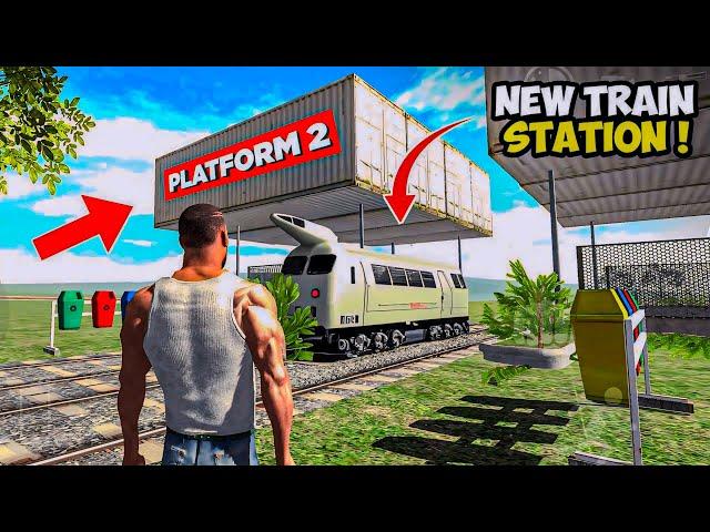 I Built New Biggest Train Station in Indian Bike Driving 3d || Pc Gamer Rajibul