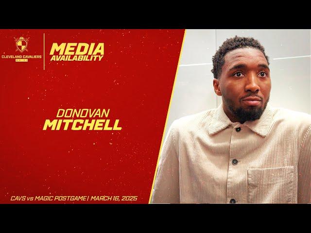 Cleveland Cavaliers: Guard Donovan Mitchell Meets with Media After Cavs' 108-103 Loss to the Magic