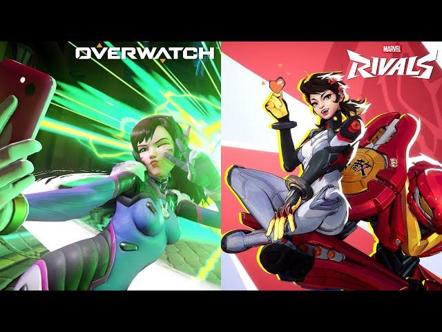 Overwatch vs Marvel Rivals - Highlight Intros vs MVP Animations