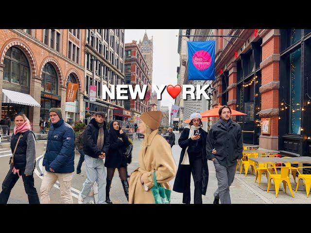 [4K]NYC WalkHappy 2025New Year’s Vibes in New York City  Ole & Steen Bakery | Jan 2025