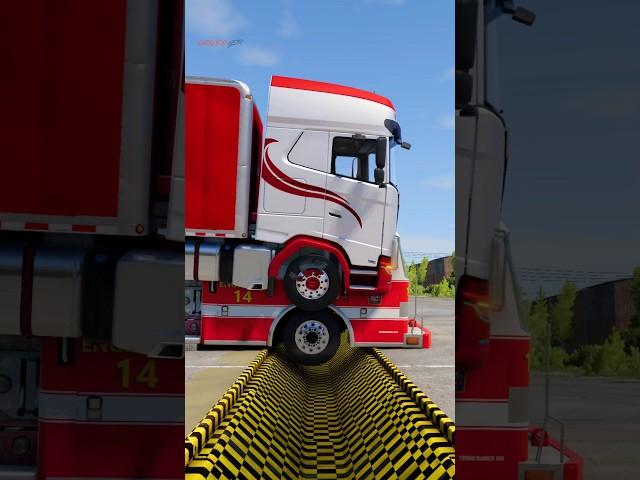 Truck vs Speedbumps | BeamNG Drive  #shortvideo #beamngdrive #simulation #india #truck #speedbump