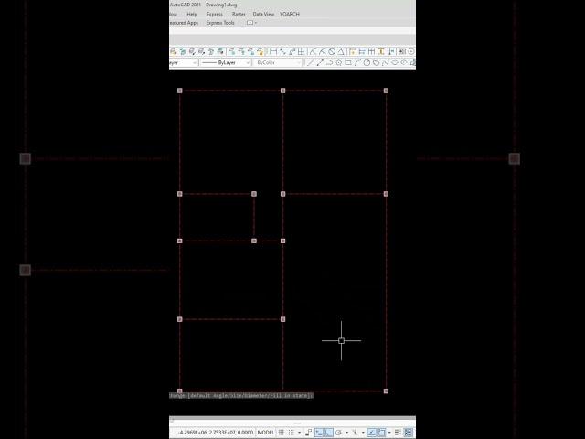 Auto Column Layout Auto CAD #autocad #architecture #civilengineering #yiutubeviralshorts #ytshorts