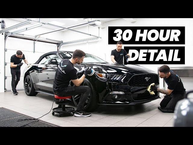 30 Hour Mustang Detailing Transformation - INSANE! ASMR