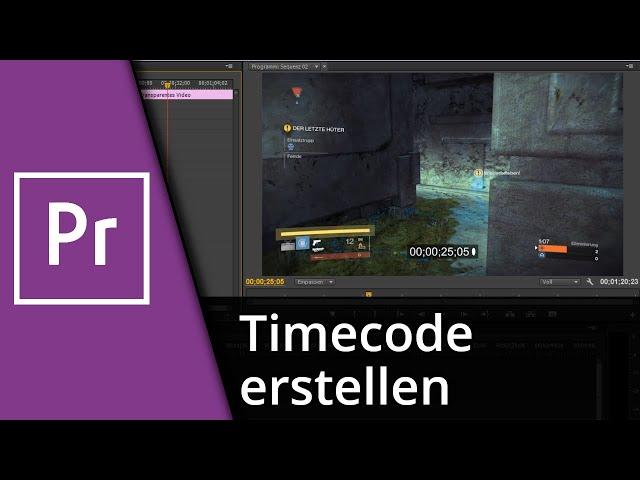 Adobe Premiere Timecode | Premiere Stoppuhr erstellen  Tutorial