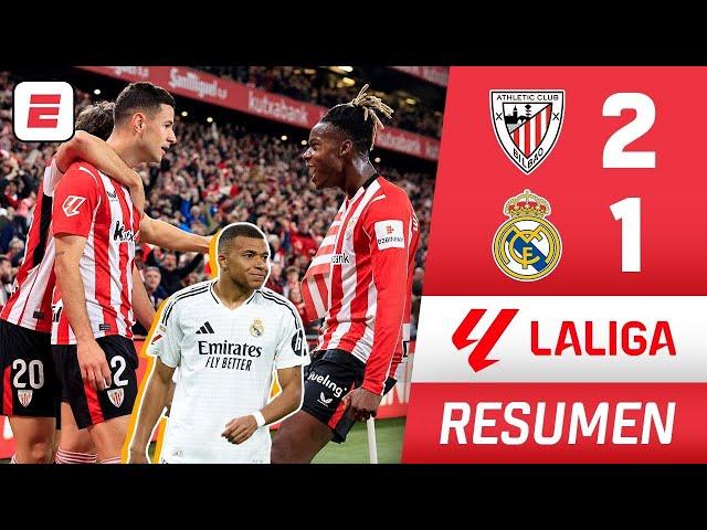 Mbappé FALLÓ OTRO PENAL y el REAL MADRID cayó 2-1 ante Athletic Club | La Liga