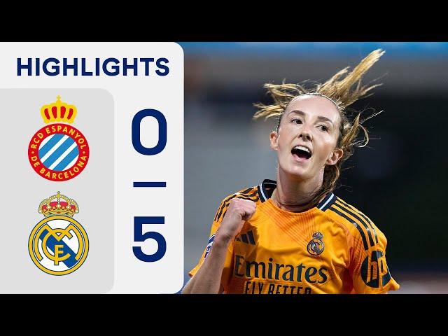 RCD ESPANYOL 0 - 5 REAL MADRID CF | RESUMEN LIGA F