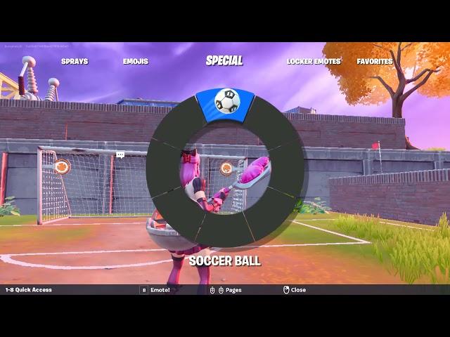 Score a goal with the Soccer Ball Toy and  Hit targets with the Soccer ball toy Fortnite #Shorts