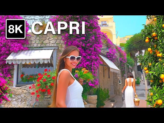 Capri 2024 8K ITALY Walk - Island of luxury and celebrities