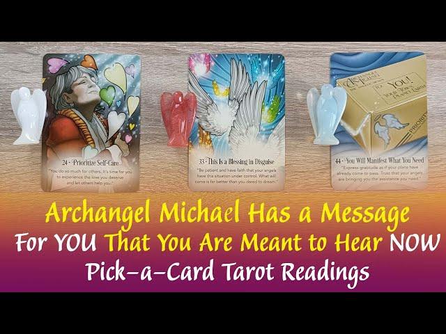 Archangel Michael Has a Message for You that You Are Meant to Hear Right NOW⏳️Pick-a-Card Tarot🪄