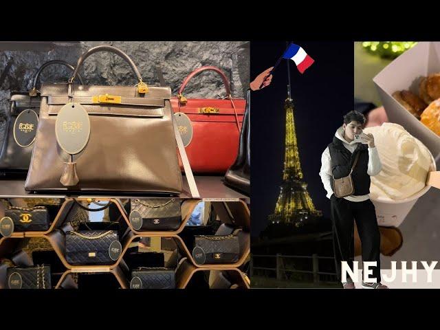 VINTAGE SHOPPING IN PARIS - LUXURY SHOPPING - HERMES CHANEL DIOR