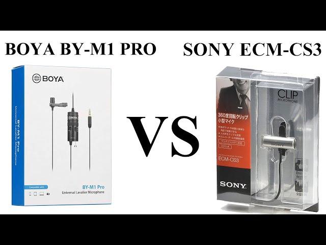 Boya BYM1 PRO VS Sony ECM CS3 BUDGET MICROPHONES, which is better?