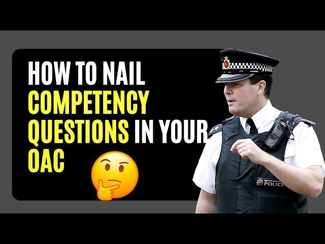 How to Nail Competency Questions in the Police Online Assessment Centre #policerecruitment