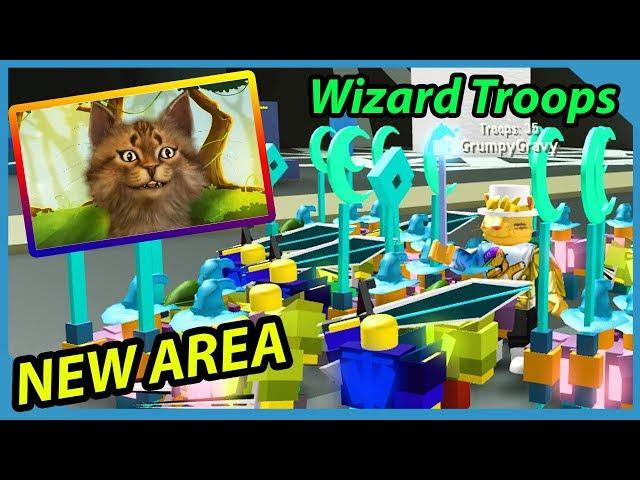 *New* Depths Area And Wizards Troops In Roblox Army Control Simulator Update!!