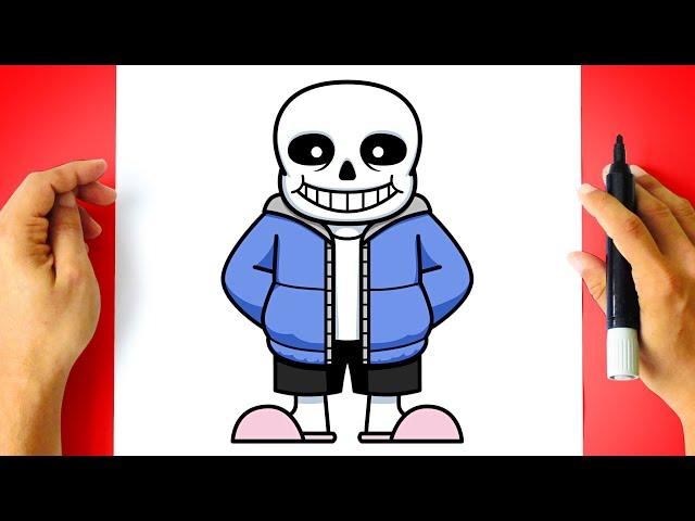 How to DRAW SANS - Undertale