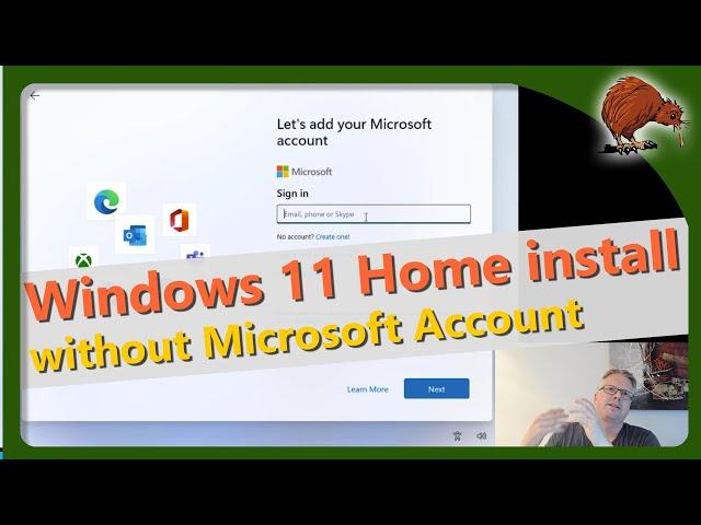 Install Windows 11 without Microsoft account