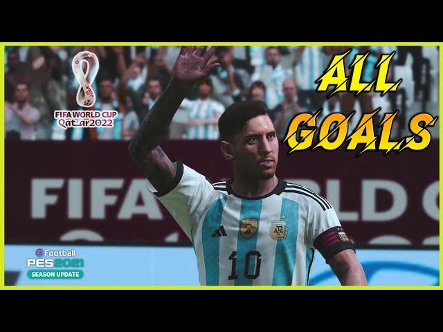 Todos los goles del Mundial Qatar 2022 en Pes 2021