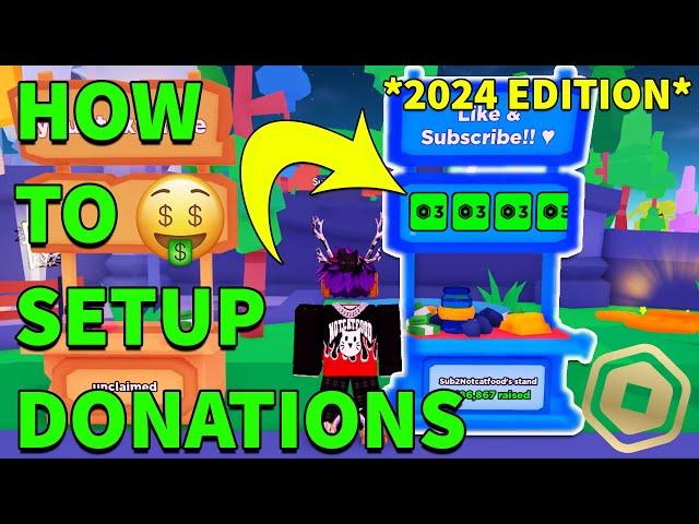 How To Get a DONATION BUTTON in PLS DONATE  in Roblox! (How To SETUP DONATIONS 2024 Gamepass Guide)