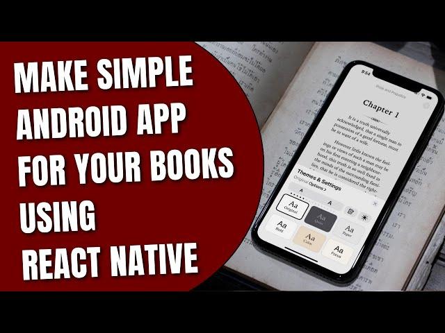 How To Make an Android App For Your Books or PDF File using React Native [HowToCodeSchool.com]