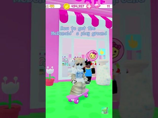How To Get The McDonalds Playground || My Hello Kitty Cafe || Roblox || #shorts