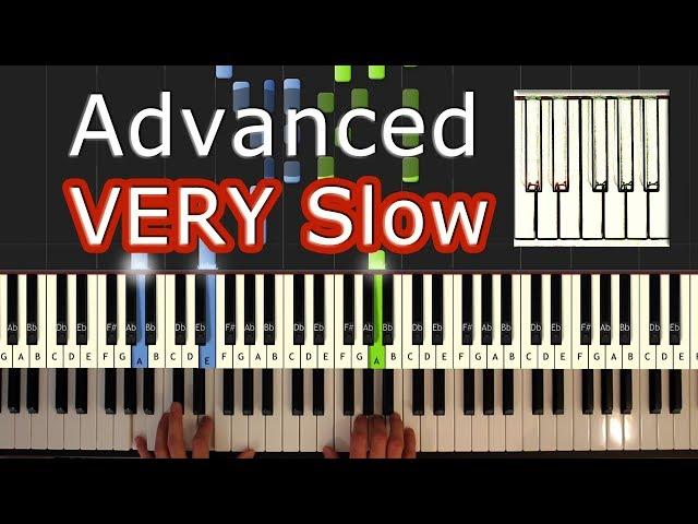 Mozart - Turkish March (Rondo Alla Turca) - VERY SLOW Piano Tutorial Easy - How To Play (Synthesia)