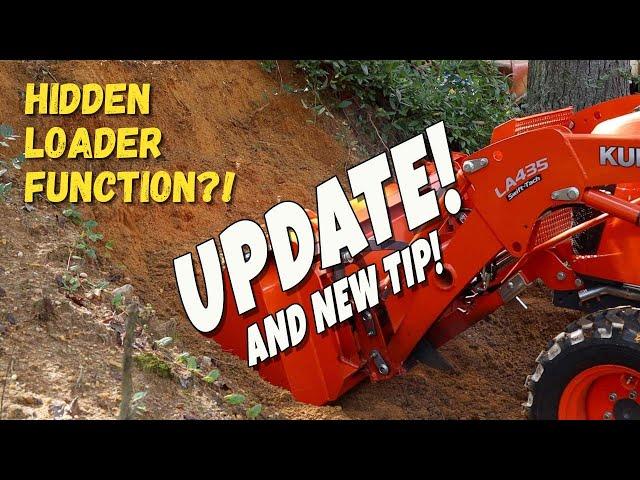 #77 Kubota B2601 Hidden Front End Loader Function Update and Auto Leveling Tip!