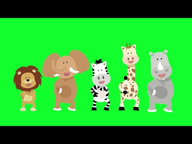 #Футаж зверушки танцуют ◄4K•HD► #Footage little animals dancing