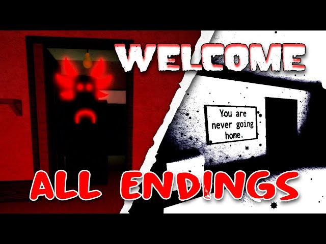 Welcome - Full Gameplay - All Endings [Roblox]