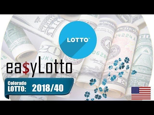 Colorado LOTTO numbers May 19 2018