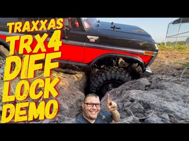 TRAXXAS TRX4 79’ FORD BRONCO DIFFERENTIAL LOCK DEMONSTRATION