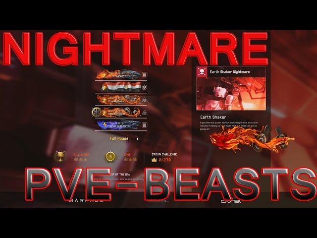 Warface - NIGHTMARE EARTH SHAKER *PVE-BEASTS* SNIPER (full crowns for time)